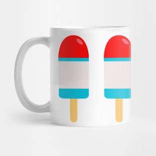 Red white and blue popsicles Mug